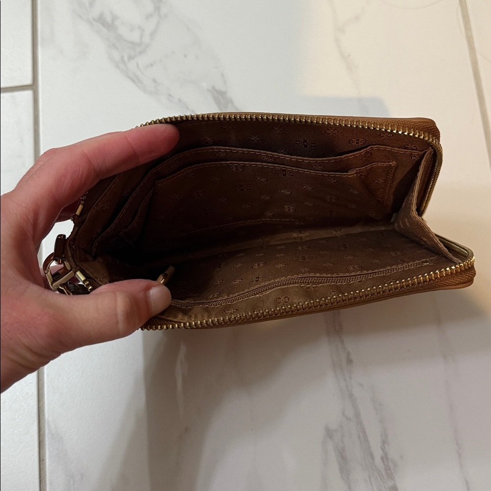 Tory Burch Brown Leather Clutch - Picture 6 of 6